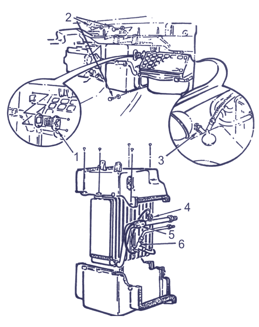 Typical elements of the system - evaporator