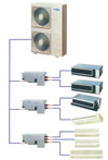 Multizone systems of air-conditioning (VRF and VRV systems)